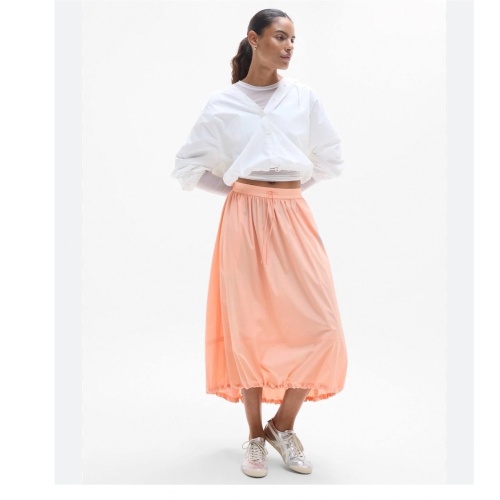 Athleta‎ Trade Winds Orange Maxi Skirt